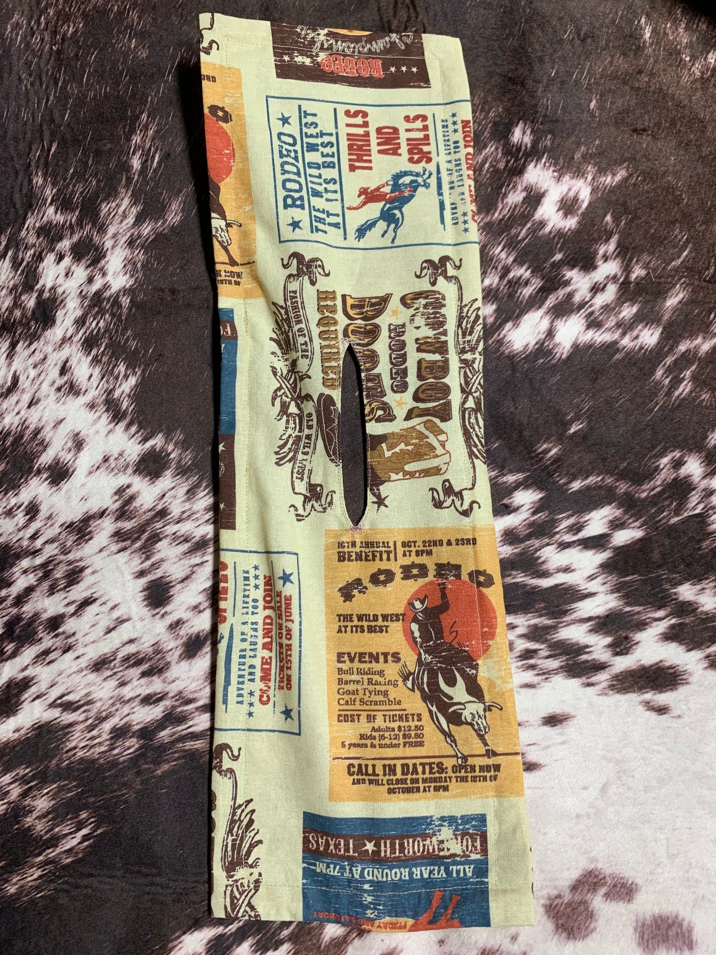 Tan Rodeo Print Twist